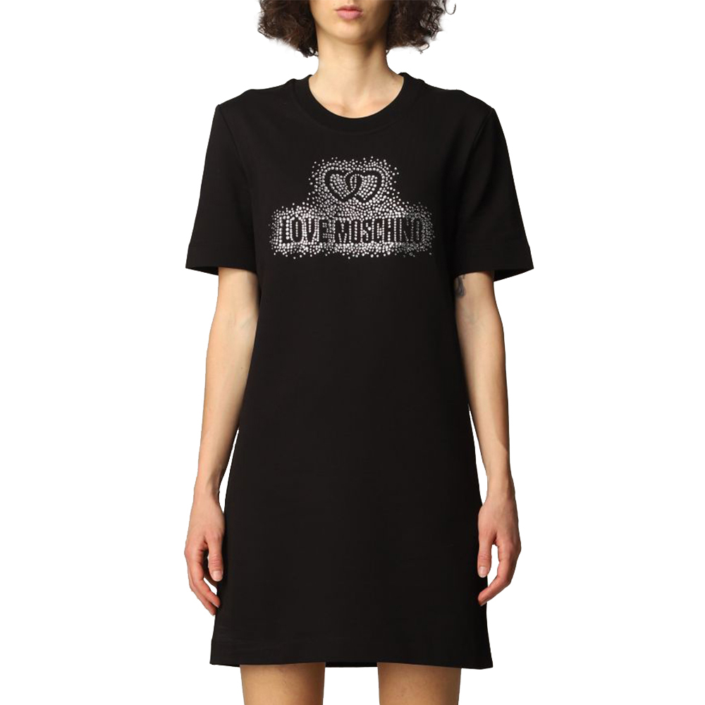 Love Moschino 女黑色女士连衣裙 W5a0214-2139-c74 In Black