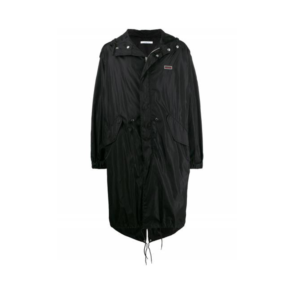 Givenchy 男士黑色派克大衣 Bm00ay109a-001 In Black