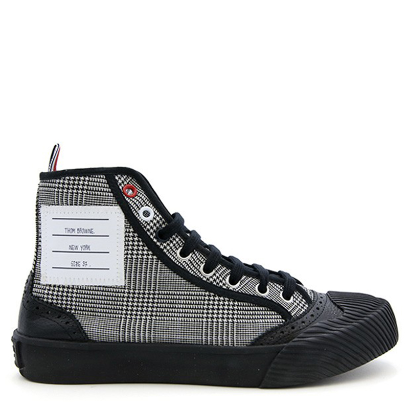 Thom Browne 女士经典条纹高帮休闲运动鞋Ffd052b-00033-980 In Black