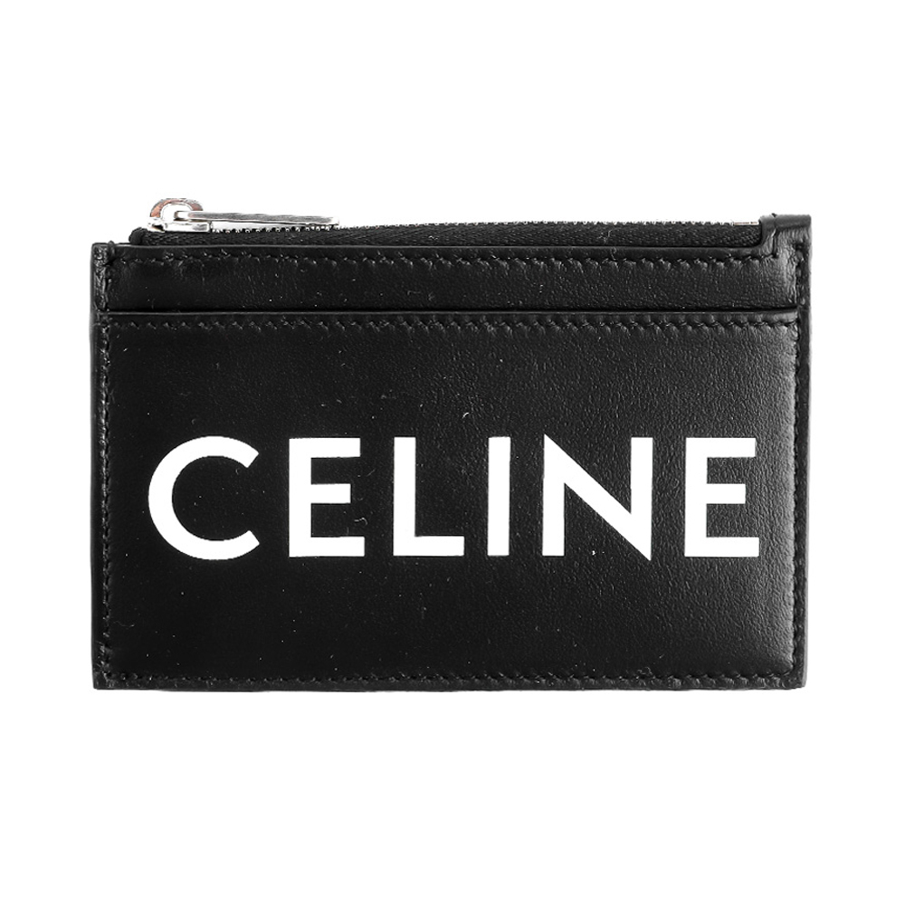 Celine 男士黑色皮革卡包 10f993dmf-38si