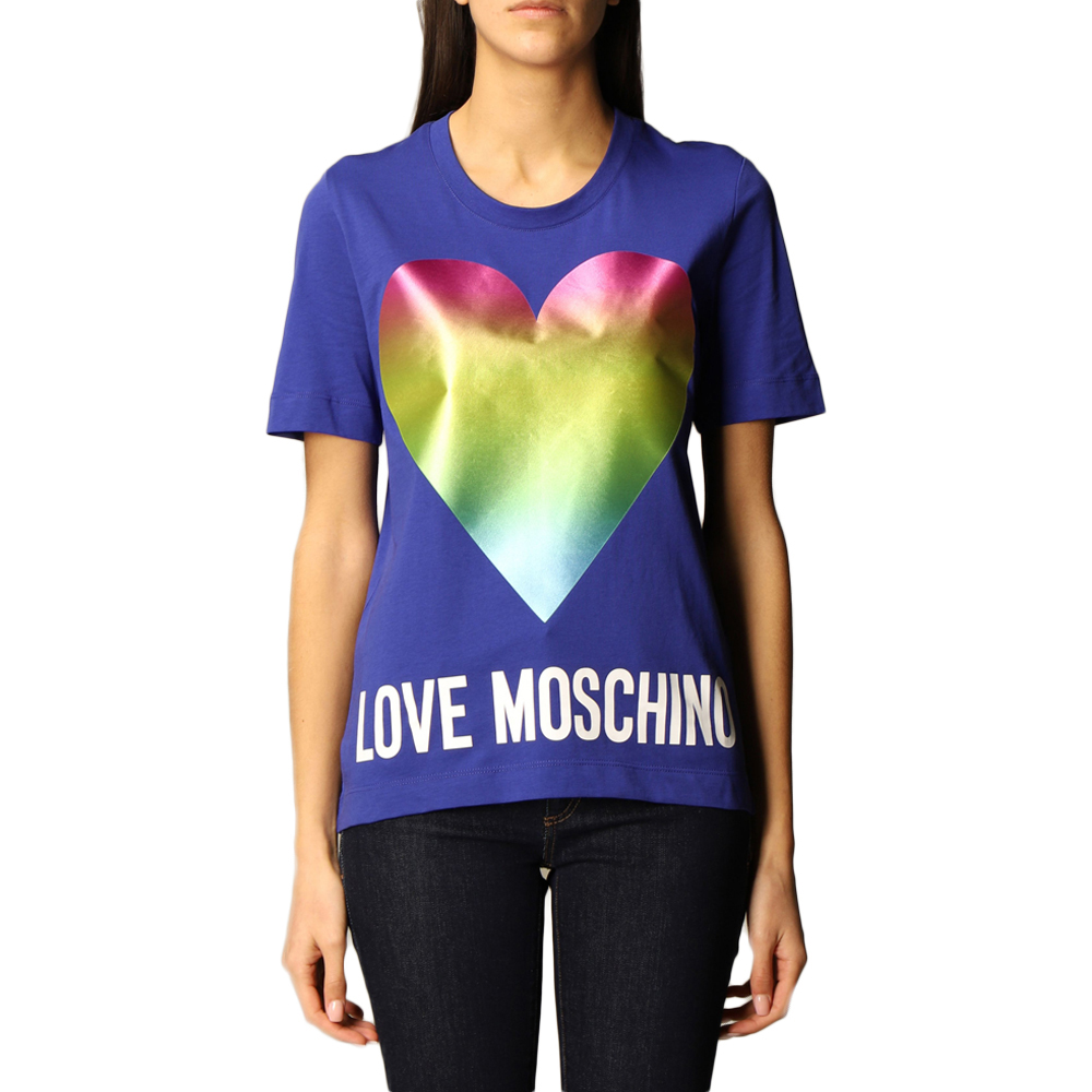Love Moschino 女蓝色女士t恤 W4f152t-3876-y53 In Blue