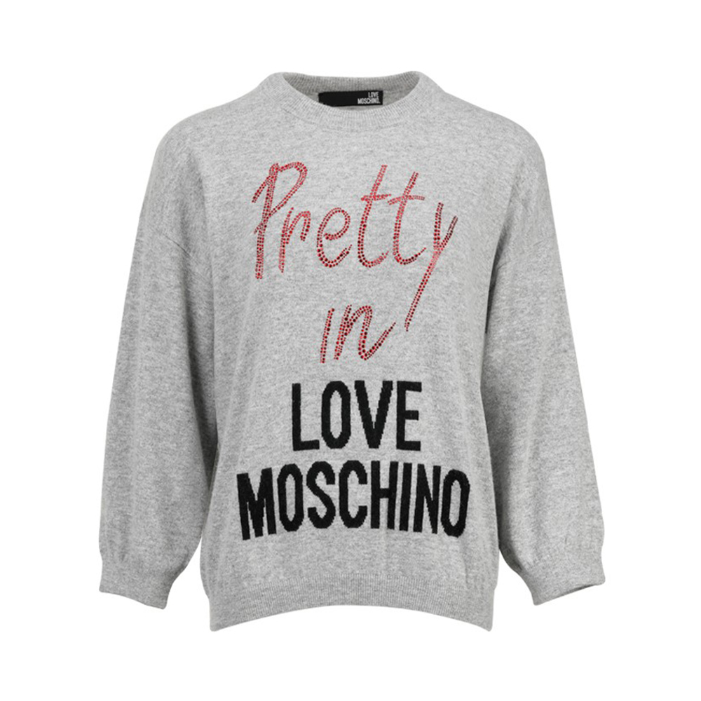 Love Moschino 女灰色女士针织衫/毛衣 Ws27g90-0683-a688 In Multi