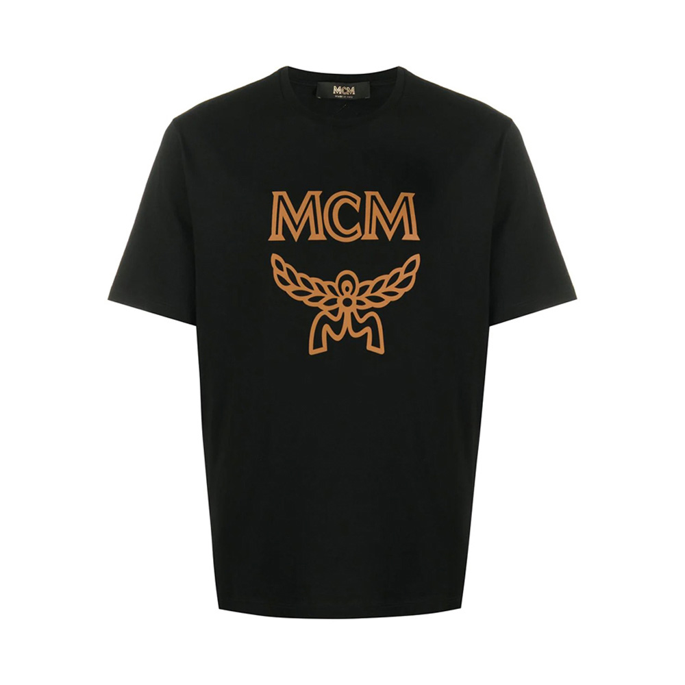Mcm Men T-shirt S 男士黑色棉质t恤 Mhtasmm04bk