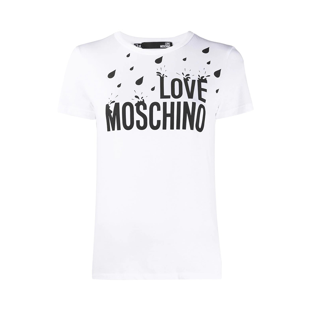 Love Moschino 女白色女士t恤 W4f731l-3876-a00 In White