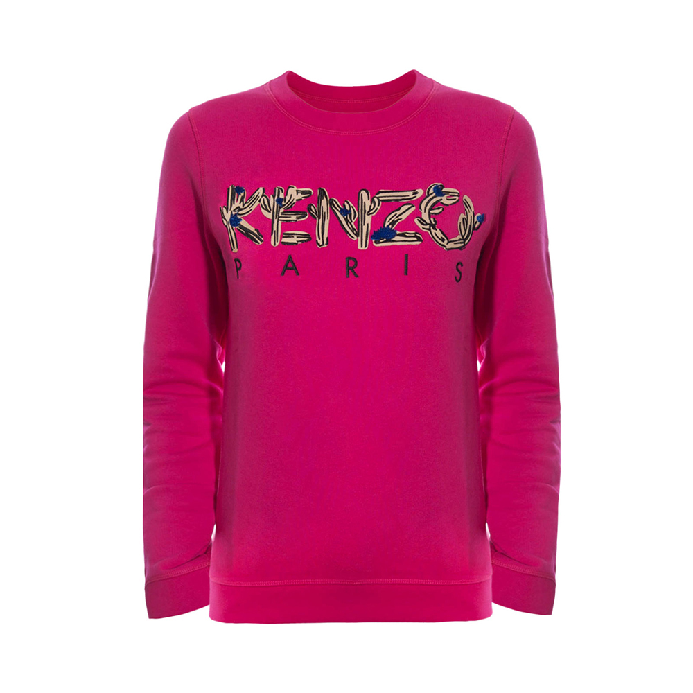 Kenzo 女士紫红色棉质圆领卫衣F652sw797950-26 In Pink | ModeSens