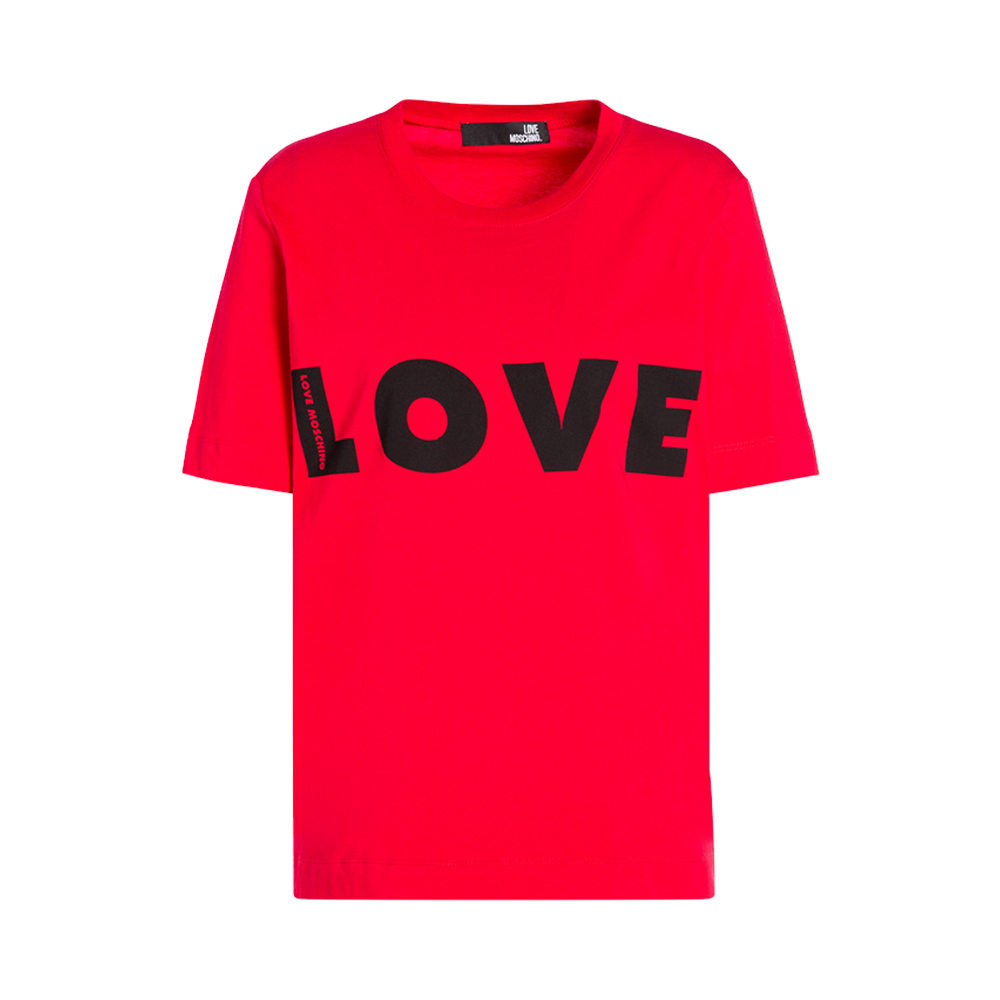 Love Moschino 女红色女士t恤 W4f151v-3517-o84 In Red