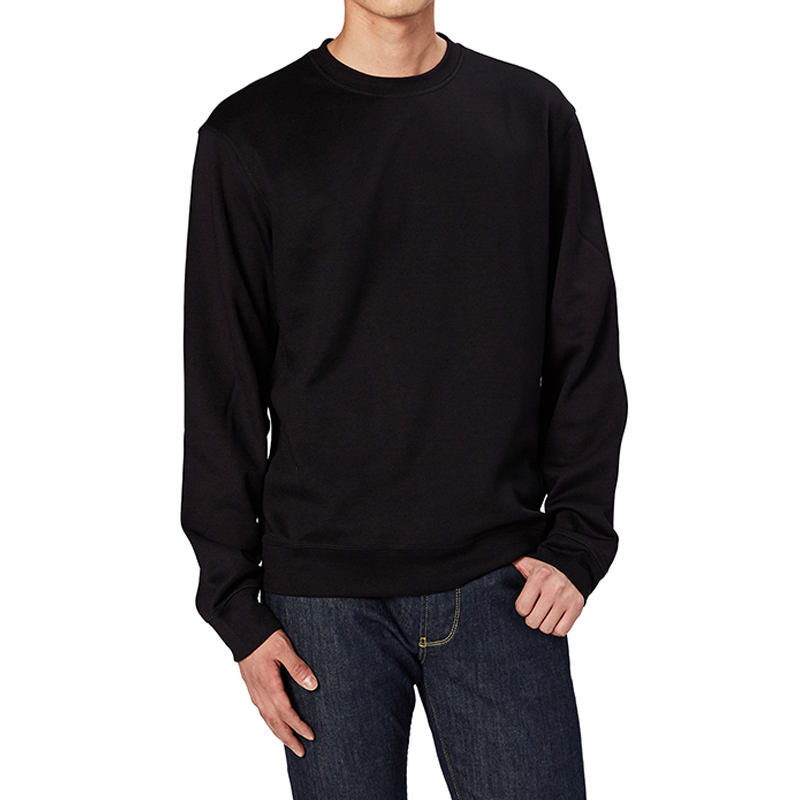 Armani Collezioni Emporio Armani Wool Crewneck Sweater In Black