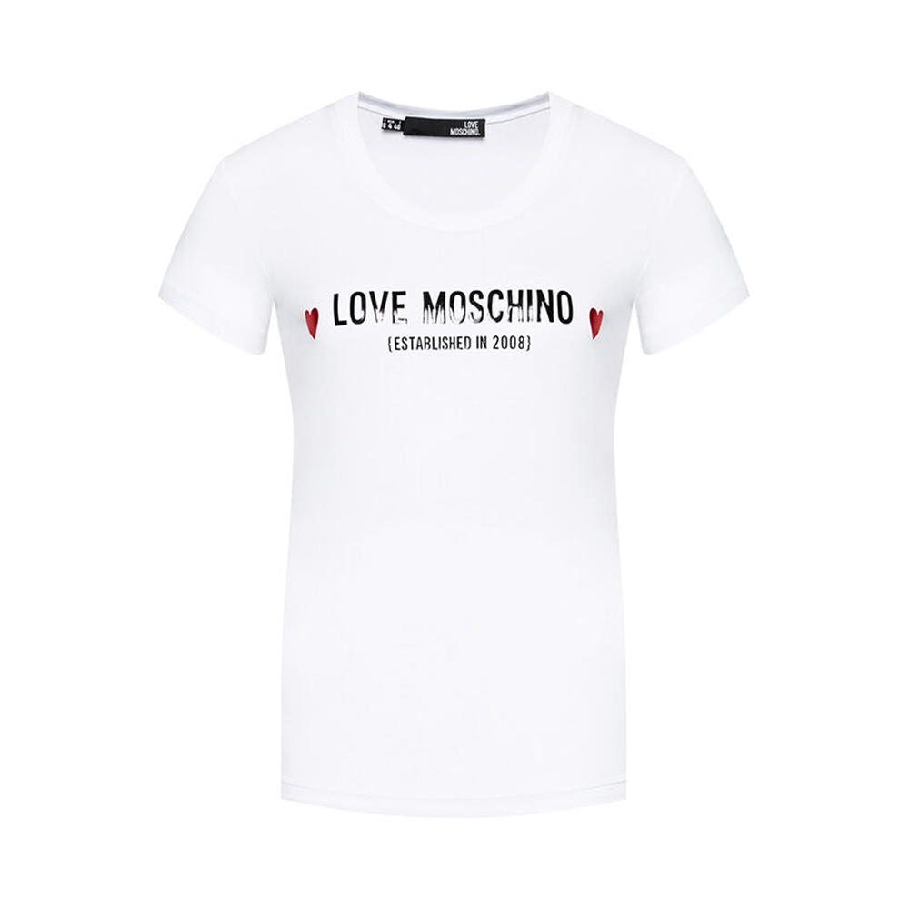 Love Moschino 女白色女士t恤 W4h1904-1951-a00 In White