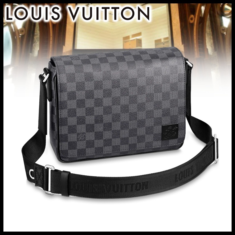 Pre-owned Louis Vuitton 黑色男士单肩包 N42710