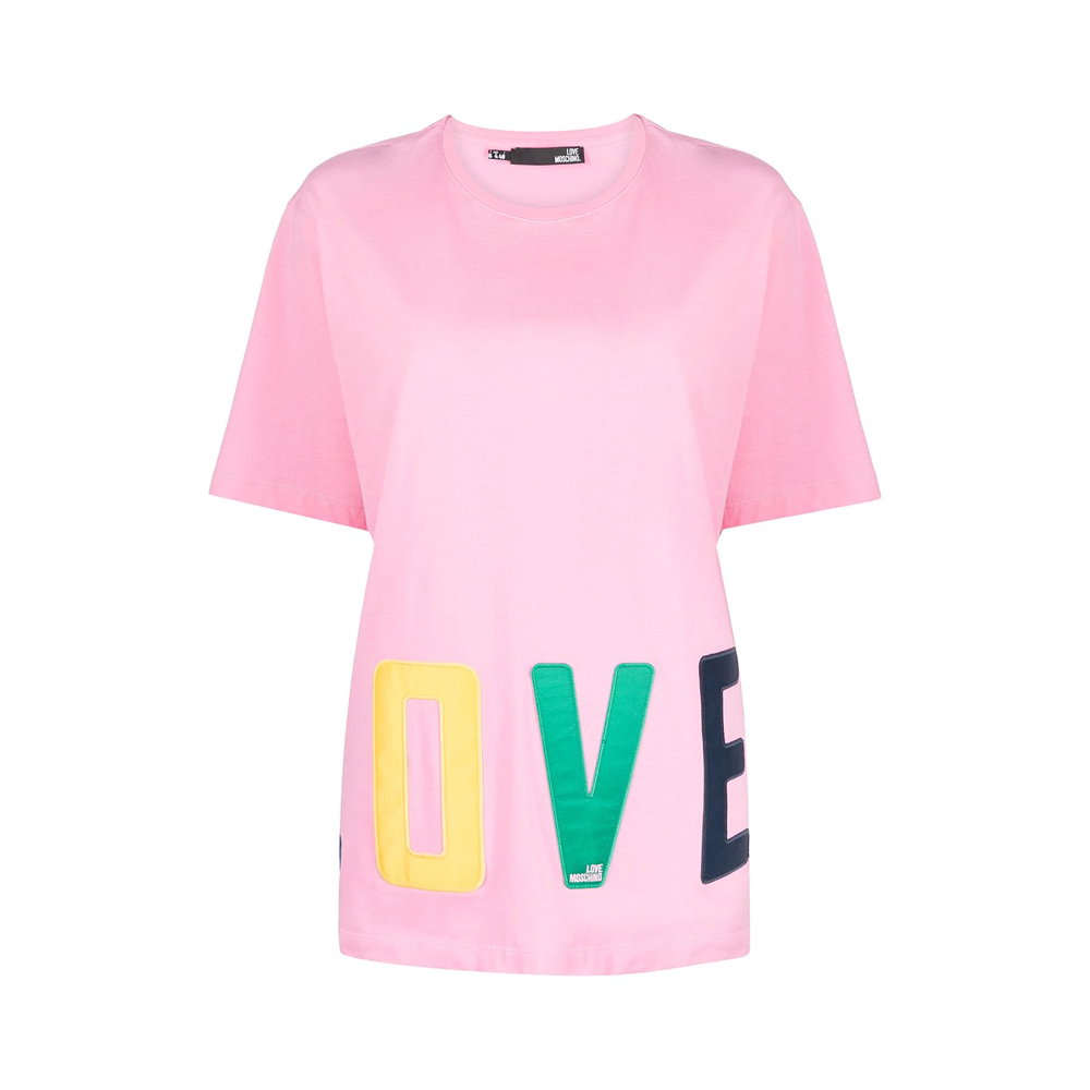 Love Moschino 女粉色女士t恤 W4f8783-3876-n35 In Pink