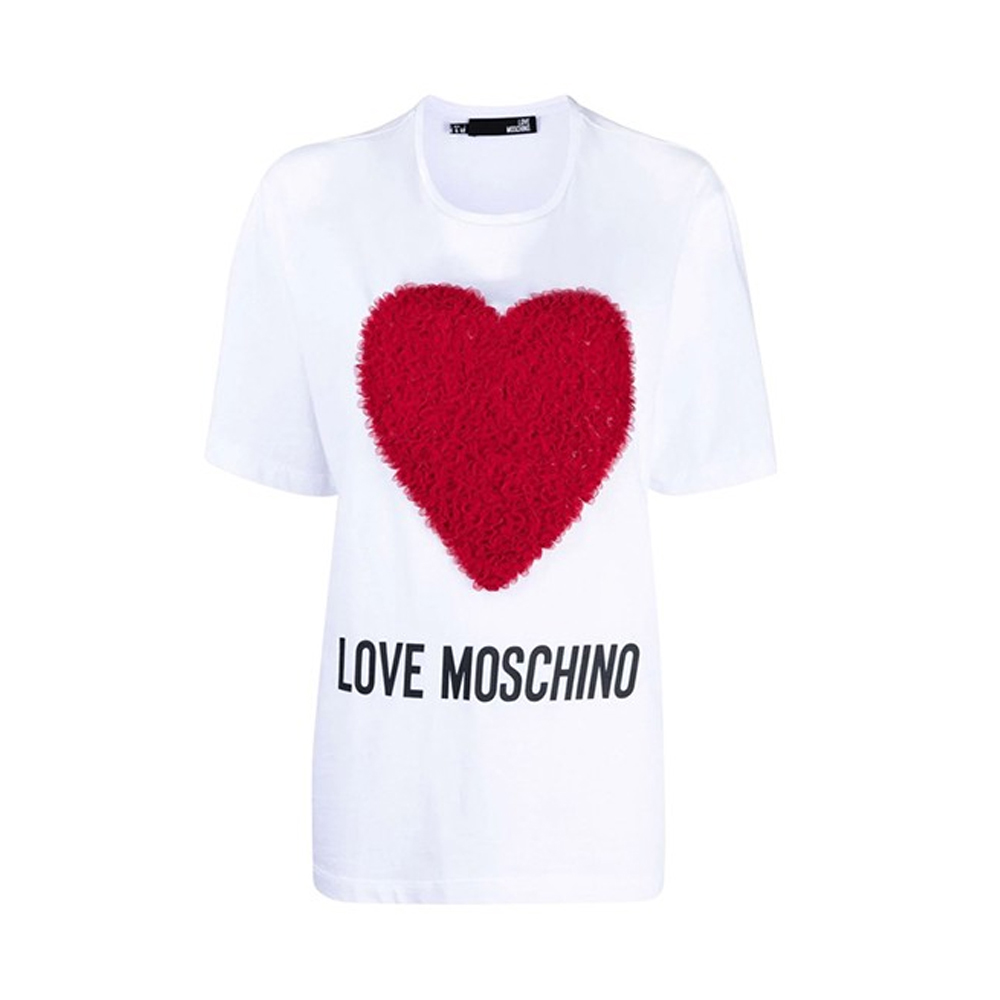 Love Moschino 女白色女士t恤 W4f8742-m3517-4003 In White
