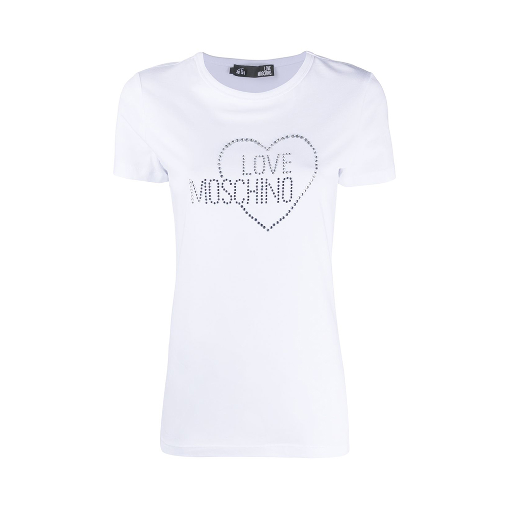 Love Moschino 女白色女士t恤 W4f731h-1951-a00 In White