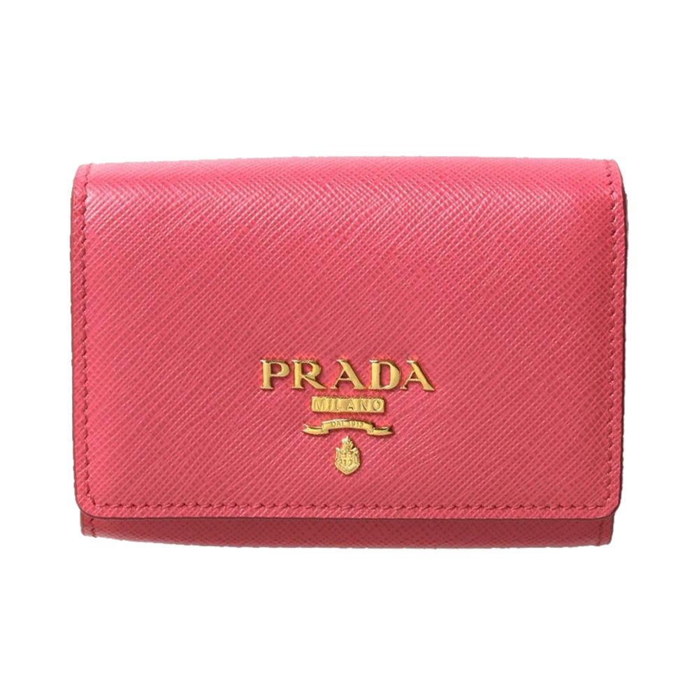 Prada 女士粉色折叠钱包 1mh026-qwa-f0505