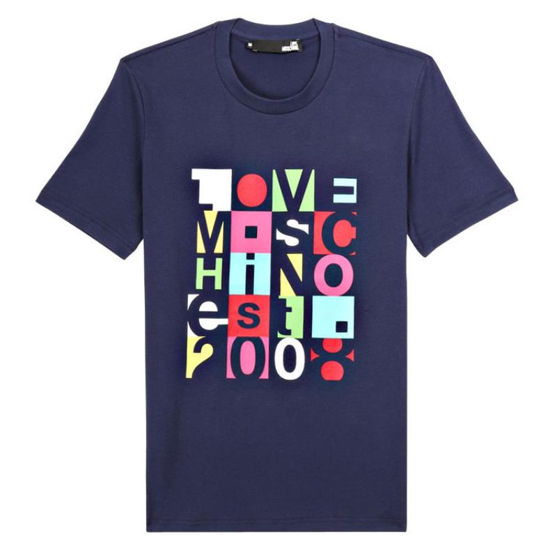 Love Moschino 蓝色男士t恤 47312le1811-y61 In Blue