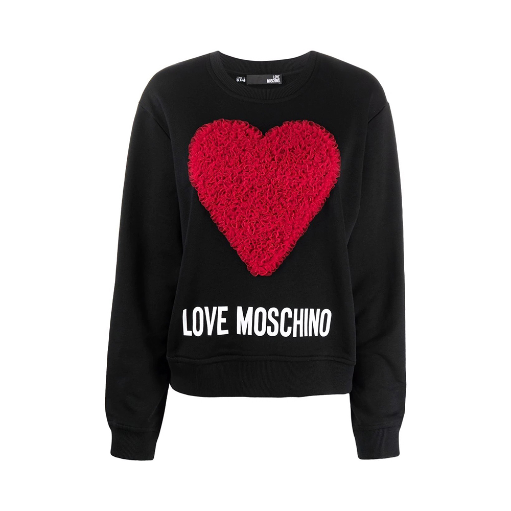 Love Moschino 女黑色女士卫衣/帽衫 W630645-m4055-4005 In Black