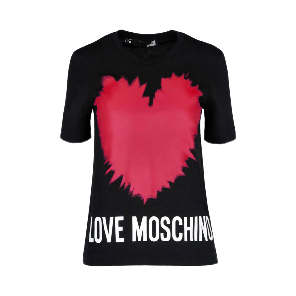 Love Moschino 女黑色女士t恤 W4f153a-3876-c74 In Black