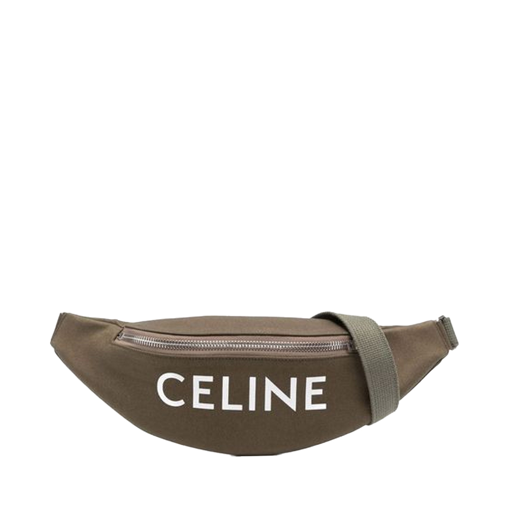 Celine 男士绿色织物腰包 197552-doe-15kh