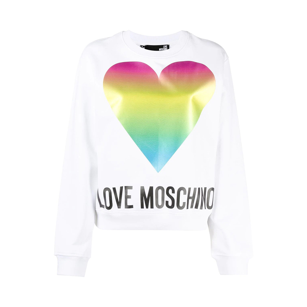 Love Moschino 女白色女士卫衣/帽衫 W630638-4266-a00 In White