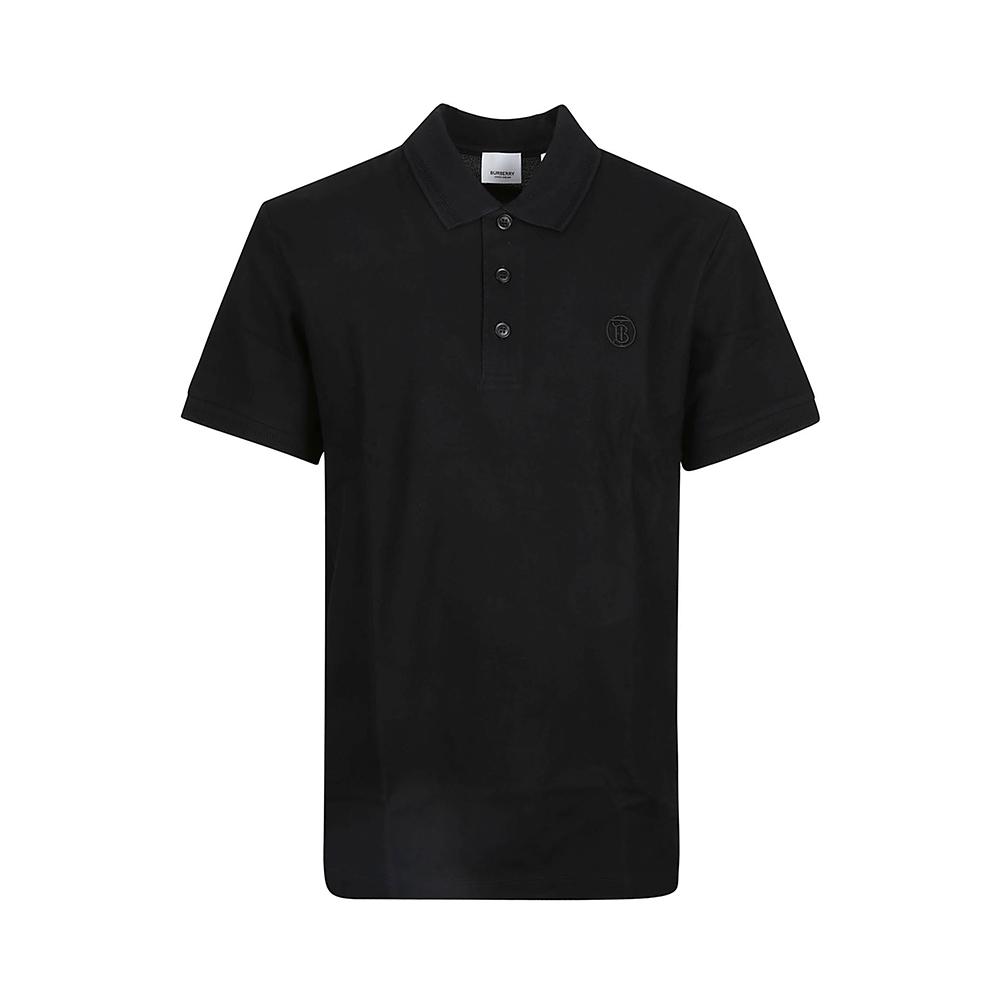 Burberry 男士黑色棉质短袖polo衫 8055228 In Black