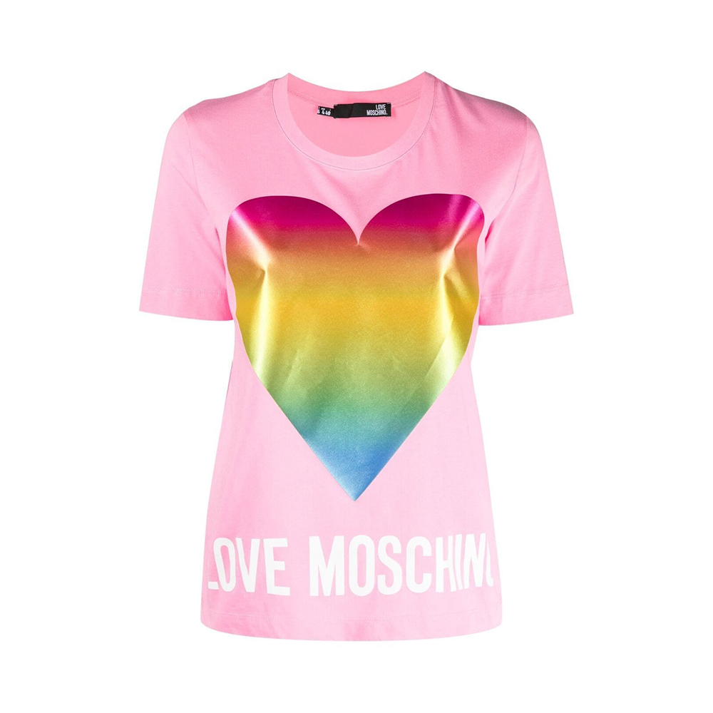 Love Moschino 女粉色女士t恤 W4f152t-3876-n35 In Pink