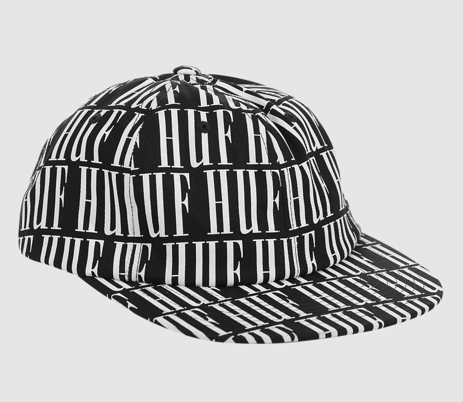 Huf 男士条纹鸭舌帽 Ht00286-black