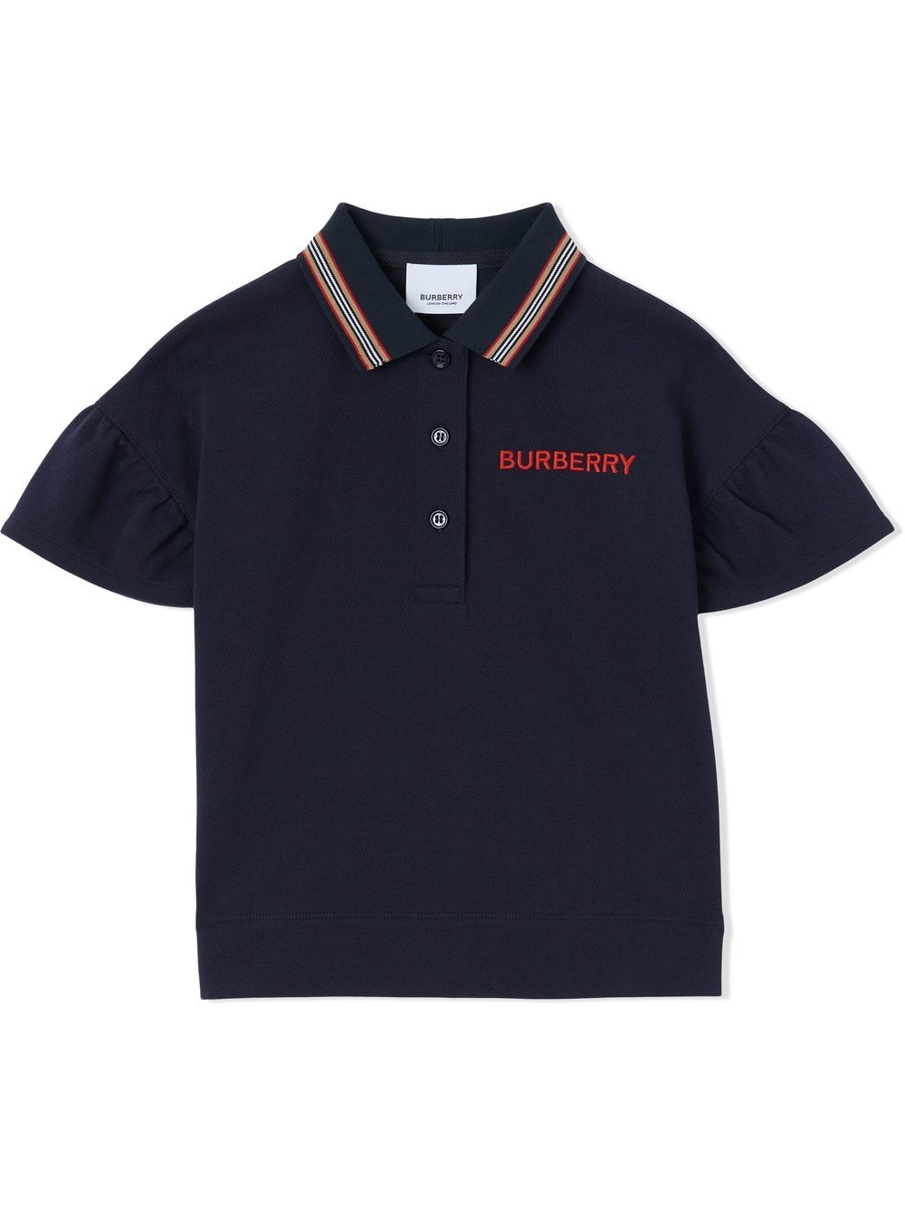 Burberry 男童海军蓝色棉质polo衫 8057786 In Blue