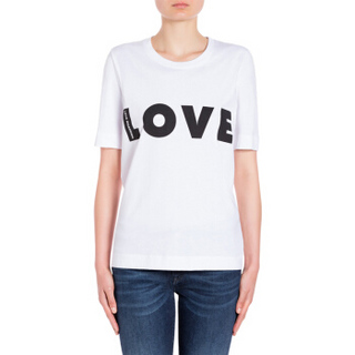 Love Moschino 女灰色女士t恤 W4f151v-3517-b733 In White