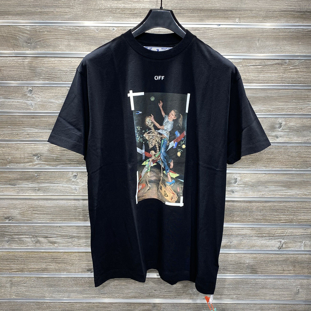 Off-white Off White 1001男士t恤 Omaa038f20fab015 1001-off White In Black