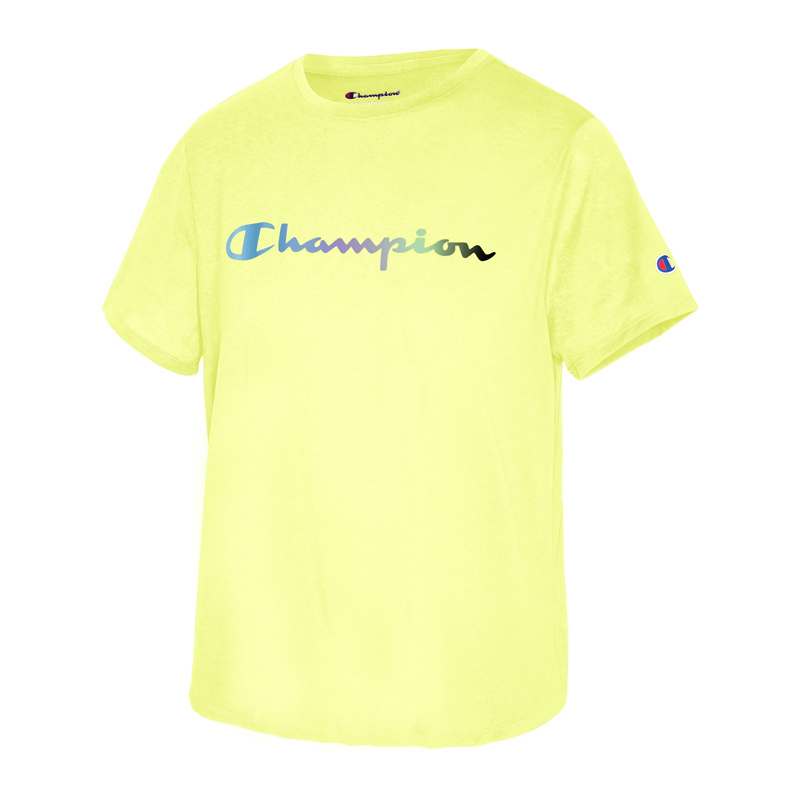Champion 女士黄色圆领 T恤 W5682g-550770-992 In Yellow