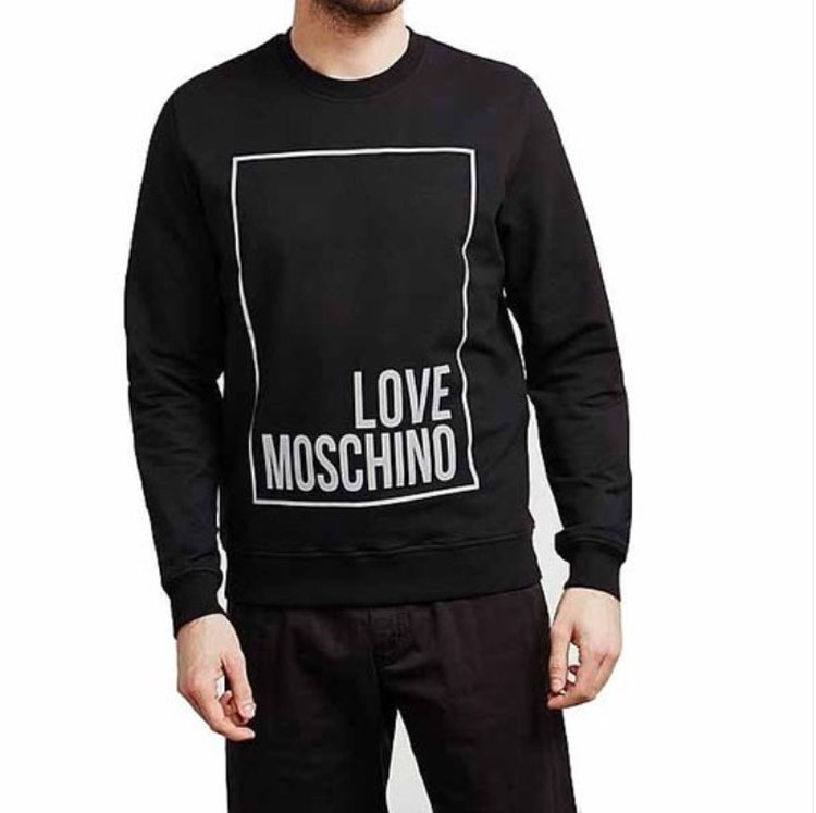 Love Moschino 黑色男士卫衣/帽衫 648214e1999-c74 In Black