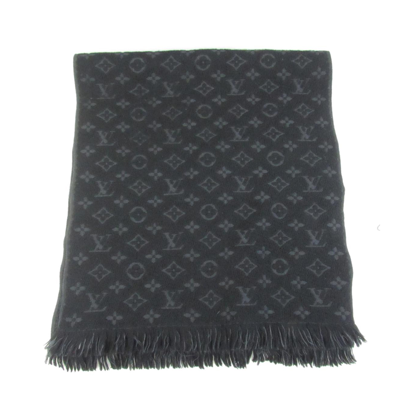 Pre-owned Louis Vuitton 男士黑色羊毛围巾 M70520