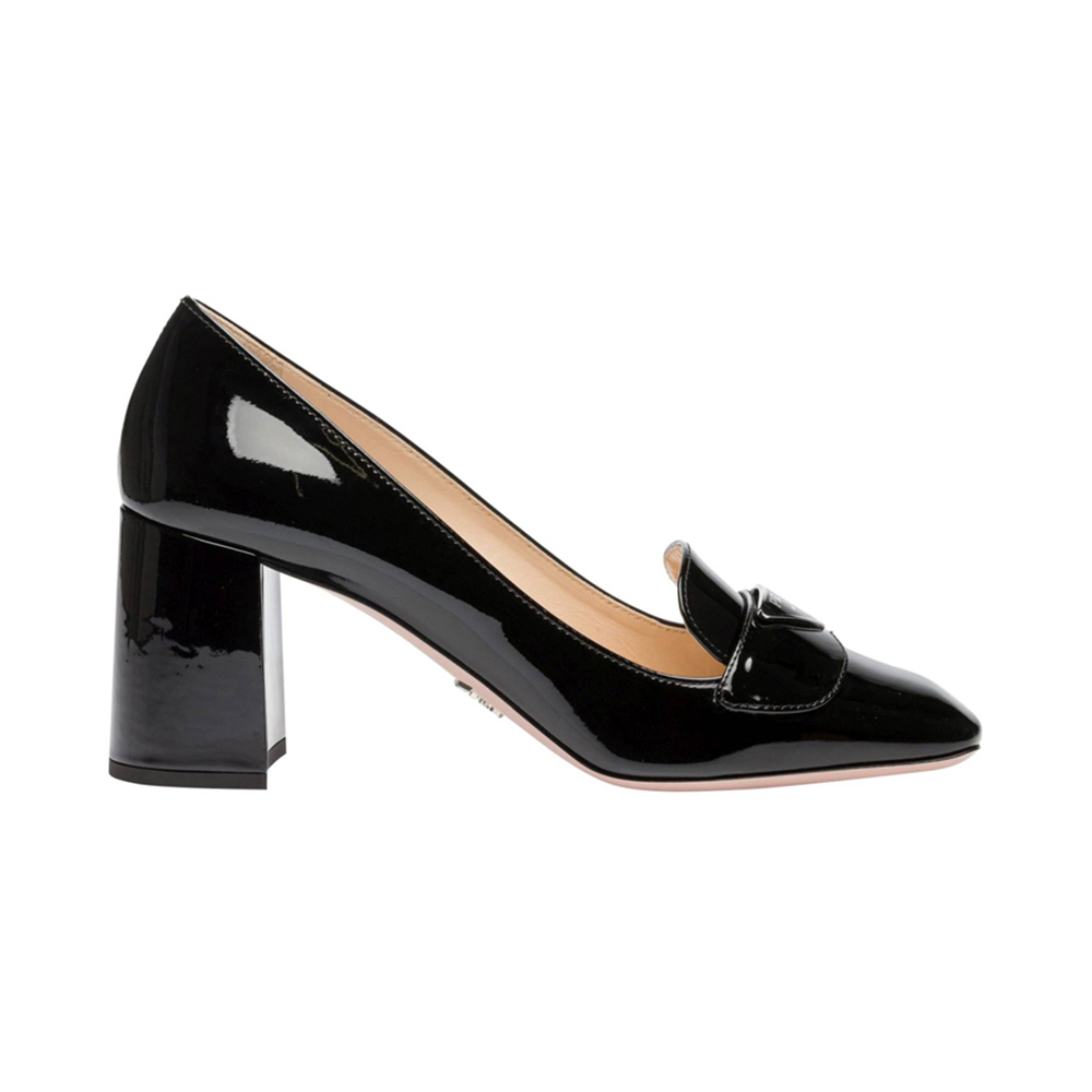 Prada 女士黑色皮革高跟鞋 1d017m-069-f0002 In Black | ModeSens